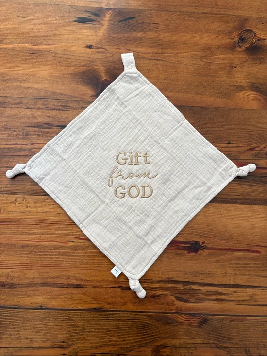 Other - Neutral 'Gift from GOD' Muslin Lovey